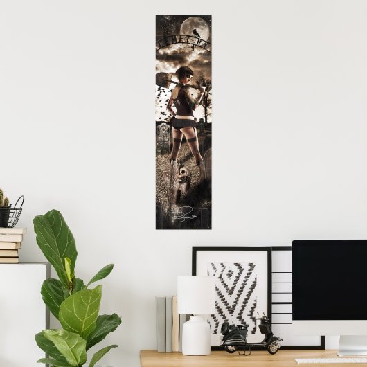 mevrouw Velouria Graves Poster (Thuiskantoor)