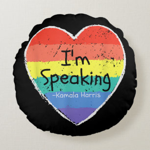 Mevrouw Vice President, ik spreek Kamala Harris gi Rond Kussen