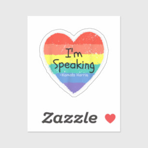 Mevrouw Vice President, ik spreek Kamala Harris gi Sticker