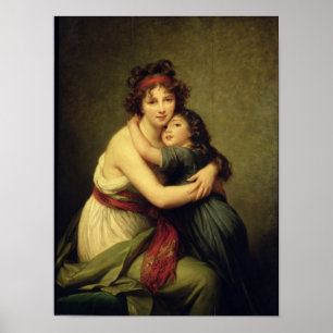 Mevrouw Vigee-Lebrun en haar Dochter Poster