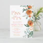 Mevrouw, Vrijgezellenfeest, Bridal Brunch Kaart (Staand voorkant)