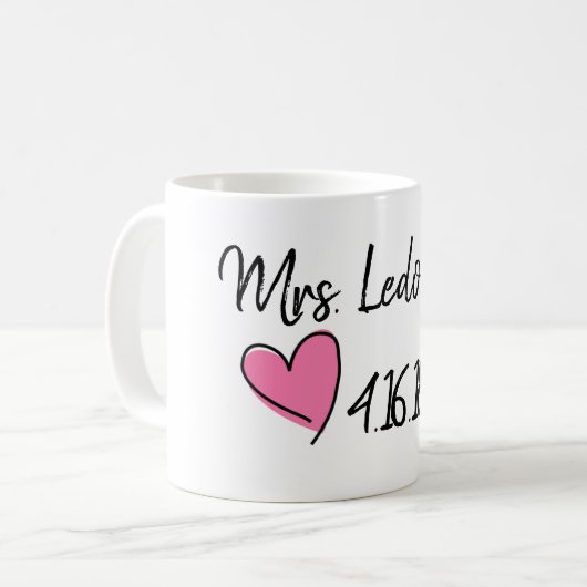 mevrouw vrijgezellenfeest mok (Voorkant links)