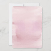 Mevrouw Vrijgezellenfeest, roze Waterverf Kaart (Achterkant)