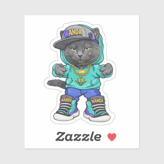 Mevrouw Wanda Sticker! Sticker (Vel)