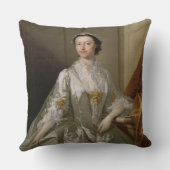 Mevrouw Wardle, 1742 (olie op doek) Kussen (Achterkant)