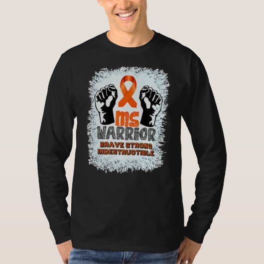 mevrouw Warrior Indestructible Multiple Sclerosis T-shirt (Voorkant)