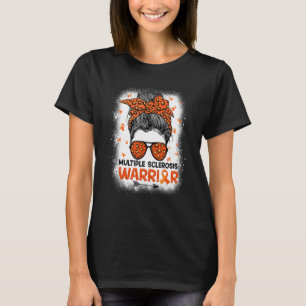 mevrouw Warrior Messy Bun Leopard Multiple Scleros T-shirt