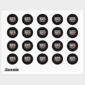 mevrouw Warrior mevrouw Support Squad Multiple Scl Ronde Sticker (Vel)