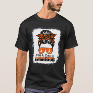 mevrouw Warrior Multiple Sclerosis Awareness Bun T-shirt