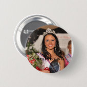 Mevrouw West Virginia Button (Voorkant /achterkant)