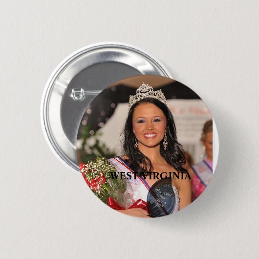 Mevrouw West Virginia Button (Voorkant /achterkant)