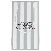 Mevrouw Wife Bride klikt om Kleurstrepes aan te pa Klein Cadeauzakje (Voorkant)