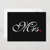 Mevrouw Wife Bride Zijn haar nieuwe widen Briefkaart (Voorkant / Achterkant)