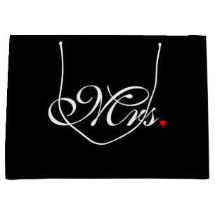 Mevrouw Wife Bride Zijn haar nieuwe widen Large Cadeautasje