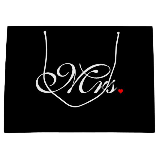 Mevrouw Wife Bride Zijn haar nieuwe widen Large Cadeautasje (Voorkant)