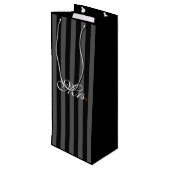 Mevrouw Wife Bride Zijn haar nieuwe widen Wijn Cadeautas (Achterkant Gekanteld)