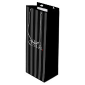 Mevrouw Wife Bride Zijn haar nieuwe widen Wijn Cadeautas (Voorkant Gekanteld)