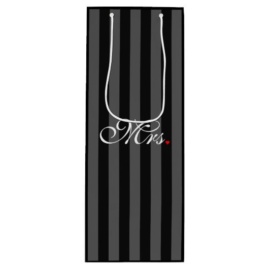 Mevrouw Wife Bride Zijn haar nieuwe widen Wijn Cadeautas (Voorkant)