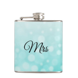 Mevrouw Wife Hers Blauwgroen Flask Heupfles