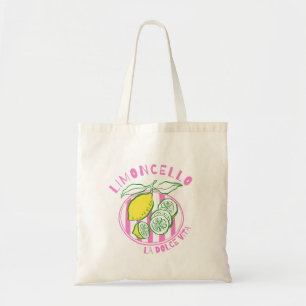 Mevrouwelijk Limoncello– La Dolce Vita Roze Tote Bag