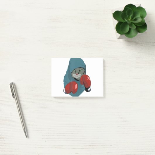 Mew Boxing Cat Post-it® Notes (Kantoor)