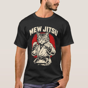 Mew Jitsu Braziliaans Jiu Jitsu Vechtkunst Kat Lie T-shirt