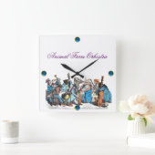 MEW MUSICAL TAAL ANIMAAL BOERDERIJ ORCHESTRA SQUAR VIERKANTE KLOK (Huis)