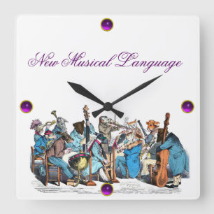 MEW MUSICAL TAAL ANIMAAL BOERDERIJ ORCHESTRA VIERKANTE KLOK