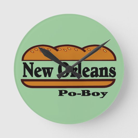 Mew Orleans Po Boy Ronde Klok (Voorkant)
