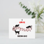 Mew-sic Briefkaart (Staand voorkant)