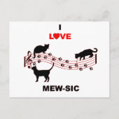 Mew-sic Briefkaart (Voorkant)