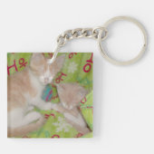 Mewkat 12 dubbelzijdig acrylhoudend Sleutelhanger (Achterkant)