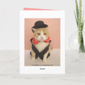 MEWS-ic in mijn oren Feestdagen Kaart (Achterkant)