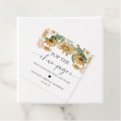 Mews Sunflower Pop de champagne bruidsfeest Bedankjes Labels (In situ)