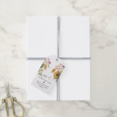 Mews Zonnebloem Herfst Baby Shower Pop It Cadeaulabel (Met Touw)