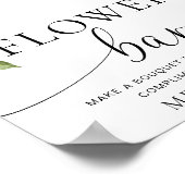 Mews Zonnebloem Herfst Bloemen Bar Teken Poster (Hoek)