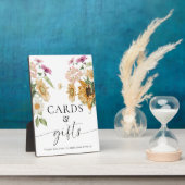 Mews Zonnebloem Herfst Bloemen Kaarten en geschenk Fotoplaat (Zijkant)