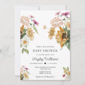 Mews Zonnebloem Herfst Herfst Baby shower Kaart (Voorkant)