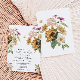 Mews Zonnebloem Herfst Herfst Baby shower Kaart