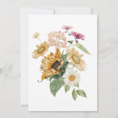 Mews Zonnebloem Herfst Herfst Baby shower Kaart (Achterkant)