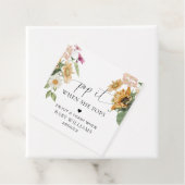 Mews Zonnebloem Herfst Herfst Baby shower Pop Het Bedankjes Labels (In situ)