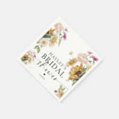 Mews Zonnebloem Herfst Herfst Vrijgezellenfeest Servet (Hoek)