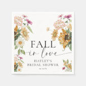 Mews Zonnebloem Herfst In Love Herfst Vrijgezellen Servet (Voorkant)