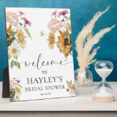 Mews Zonnebloem Herfst Vrijgezellenfeest Welkomstb Fotoplaat (Zijkant)