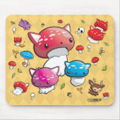 Mewshroom Decoration Mousepad Muismat (Voorkant)