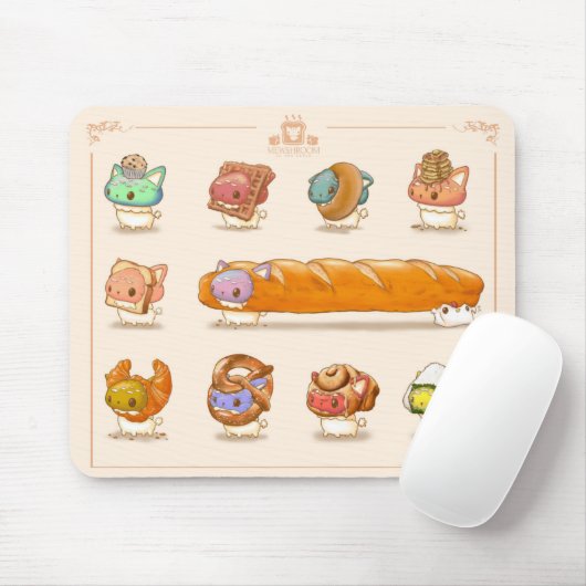 Mewshroom in de leesmousepad muismat (Met muis)