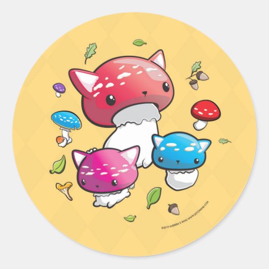 Mewshroom Sticker (Voorkant)