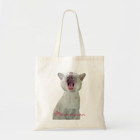 Mewsician cat Bag Tote Bag (Voorkant)