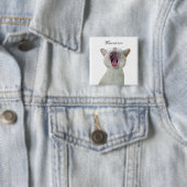 Mewsician vierkante knop button 5,1 cm (In situ)
