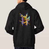⚡ Mewtwo Ontketend: Kosmisch Realisme Bliksem ⚡ Hoodie (Achterkant)